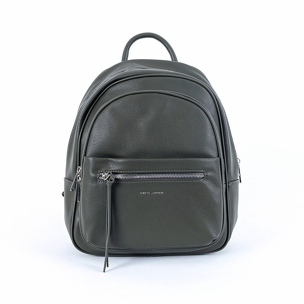 David Jones Paris Městský středně velký batoh David Jones CM6528 s obsahem cca. 8 l olivově zelený