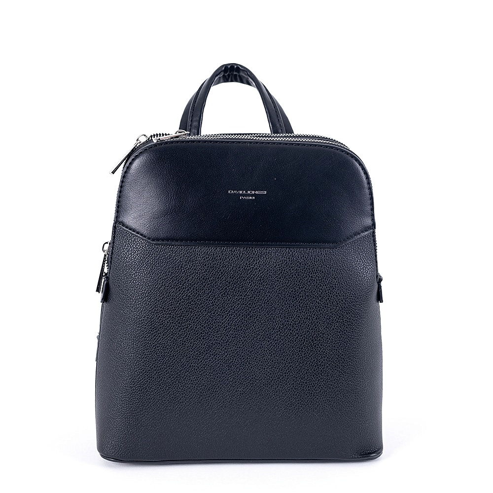 David Jones Paris Dvousekční městský batoh David Jones 6825-1, obsah cca. 8l černý