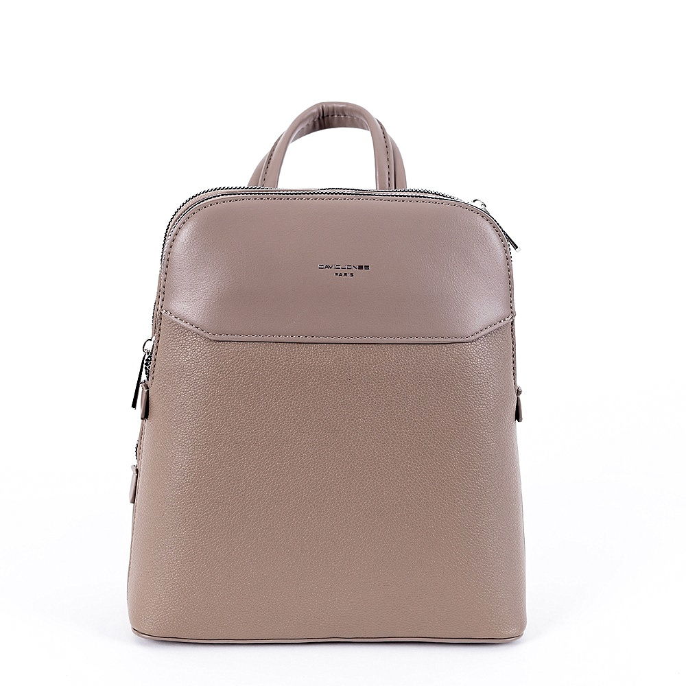 David Jones Paris Dvousekční městský batoh David Jones 6825-1, obsah cca. 8l velbloudí