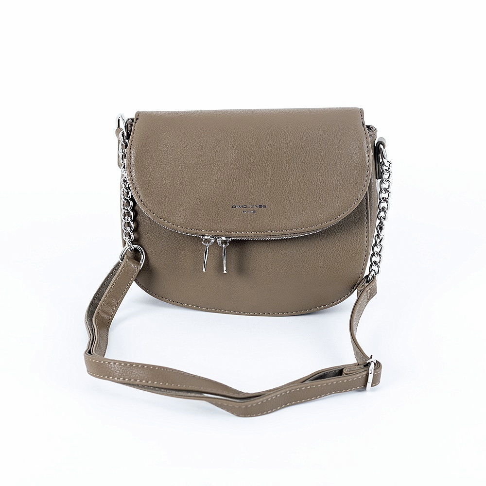 David Jones Paris Malá crossbody kabelka David Jones 6815-1 olivově zelená
