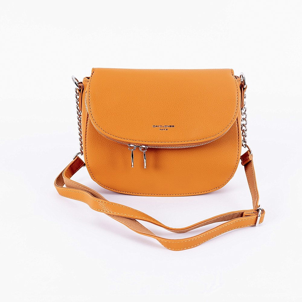 David Jones Paris Malá crossbody kabelka David Jones 6815-1 hořčicová
