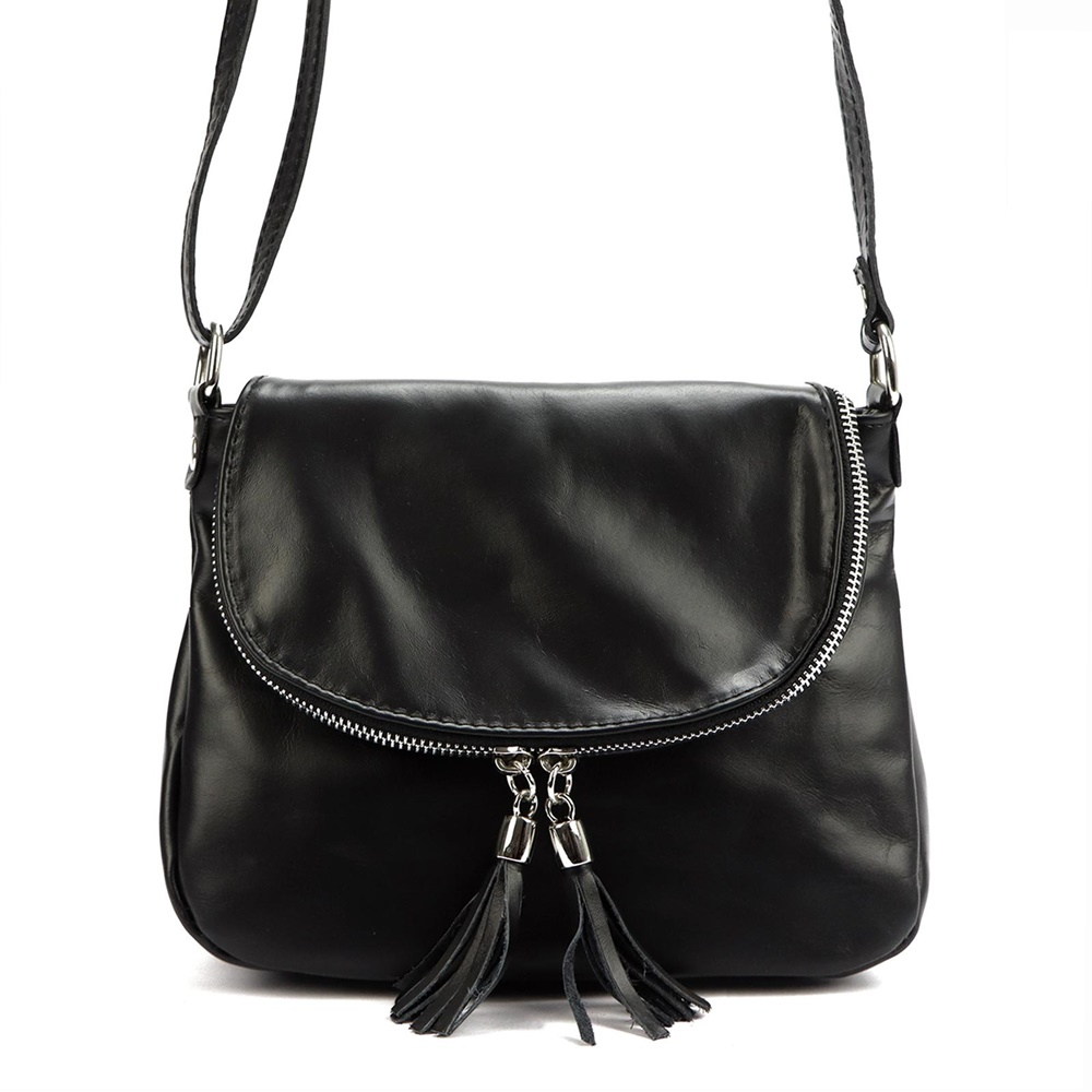 Malá kožená crossbody kabelka Luka no. 023 černá