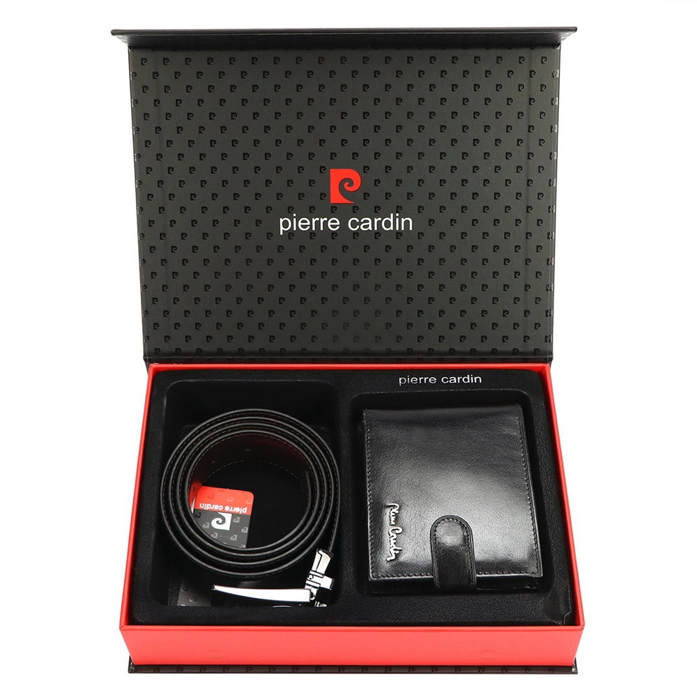 Pierre Cardin Dárková sada pro muže Pierre Cardin: peněženka 324a a oboustranný opasek Double 120/105 cm