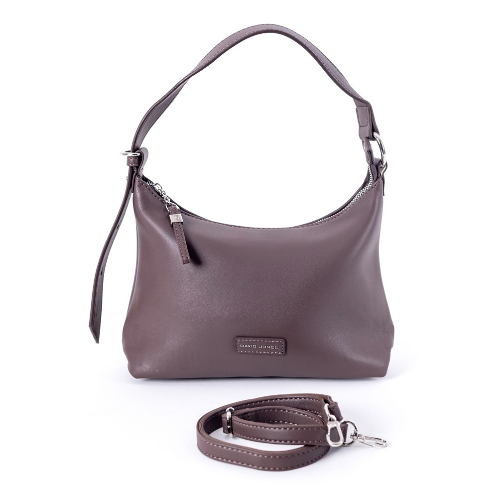 David Jones Paris Malá kabelka na rameno i do ruky David Jones CM6564 tmavěhnědá