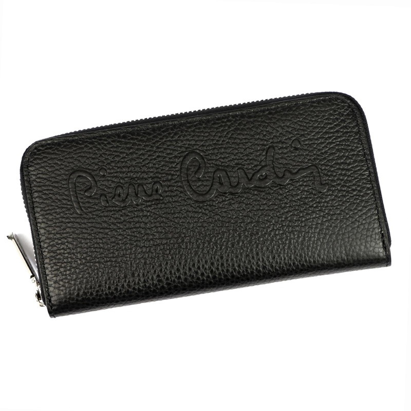 Celozipová kožená peněženka Pierre Cardin FN8822 černá