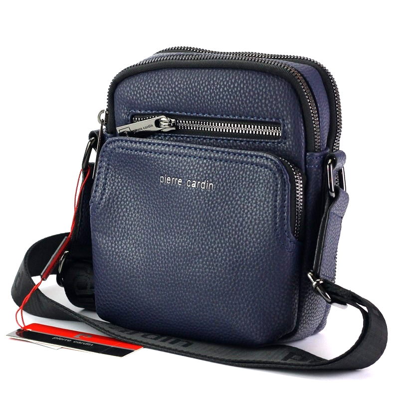 Malá pánská dvouoddílová crossbody taška Pierre Cardin no. 06 modrá