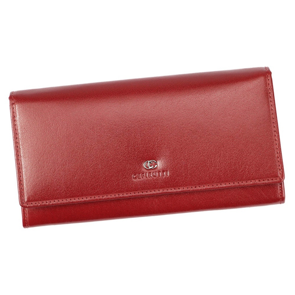 Dámská kožená peněženka Cerifutti 7680155 tmavěčervená