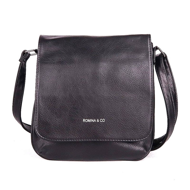 Malá crossbody kabelka ROMINA & CO F21 černá s klopou