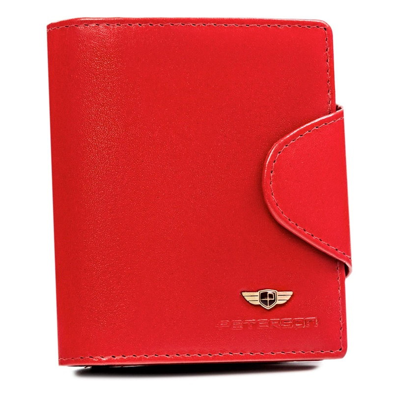 Malá kožená peněženka Peterson no. 2517 červená