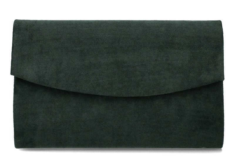 Pevné semišové psaníčko 3154 tmavězelené