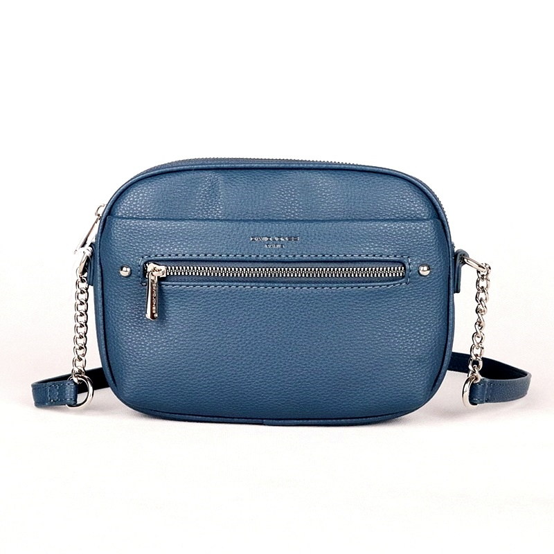 Malá crossbody kabelka David Jones CM6767A modrá