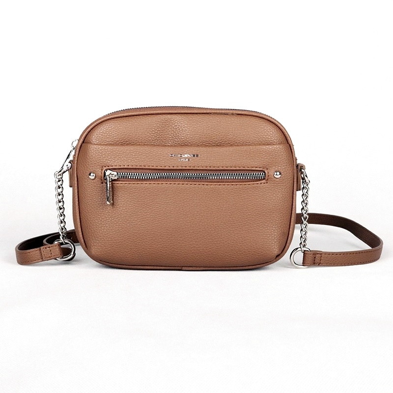 Malá crossbody kabelka David Jones CM6767A hnědá