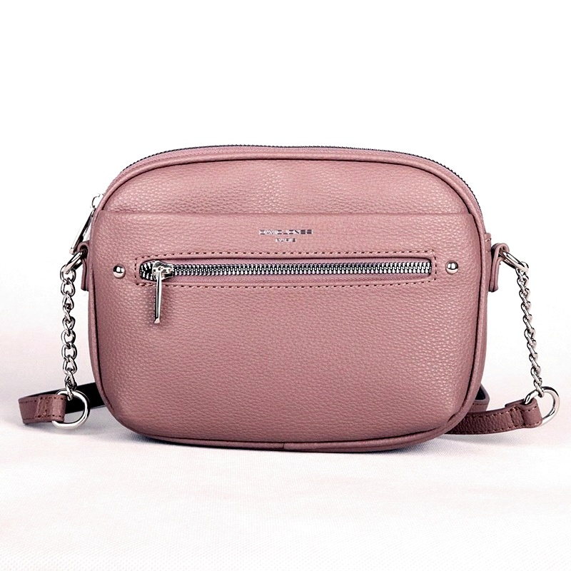 Malá crossbody kabelka David Jones CM6767A starorůžová