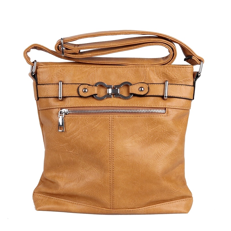 Malá/střední crossbody kabelka ROMINA & CO B80/24 hnědo-oranžová