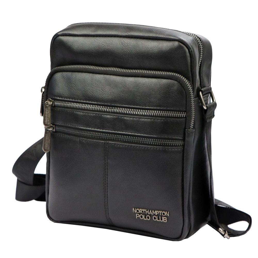 Pevnější středně velká pánská crossbody taška Northampton 3103 černá