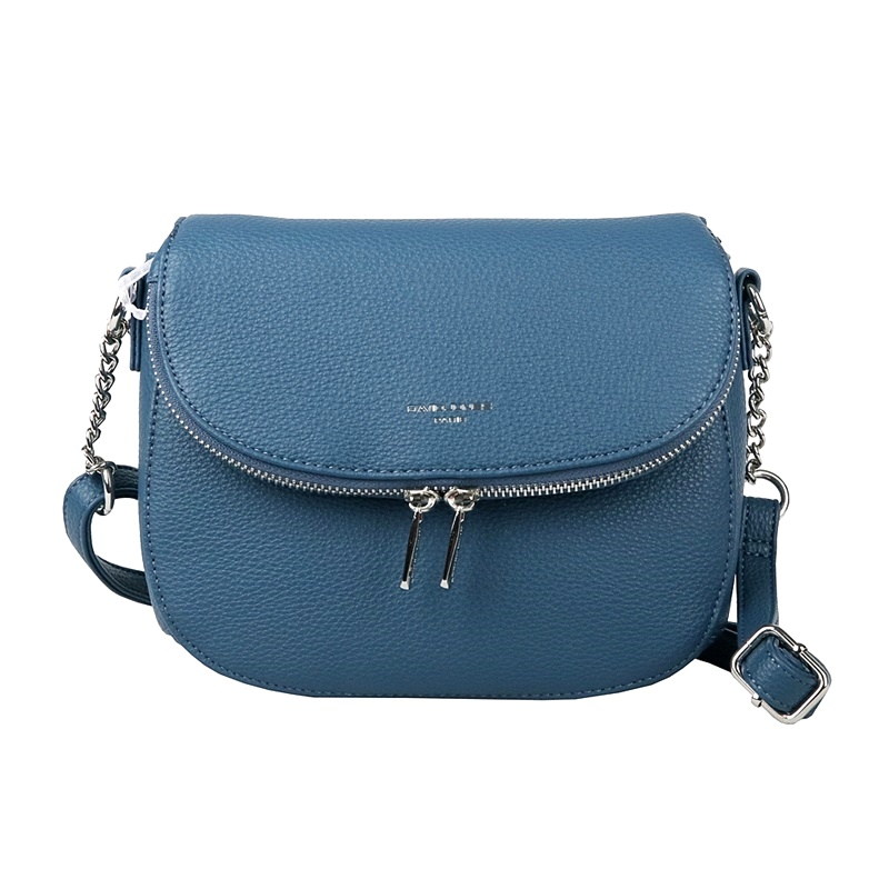Malá crossbody kabelka David Jones 6747-1F modrá