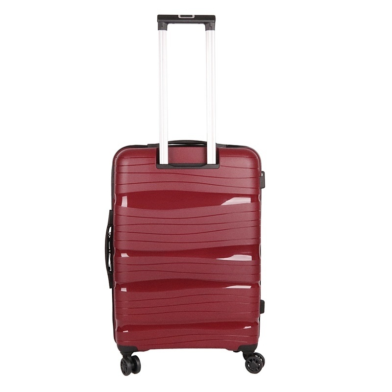 Plastový (polypropylen) středně velký kufr VIAGIO, obsah 60 l tmavěčervený