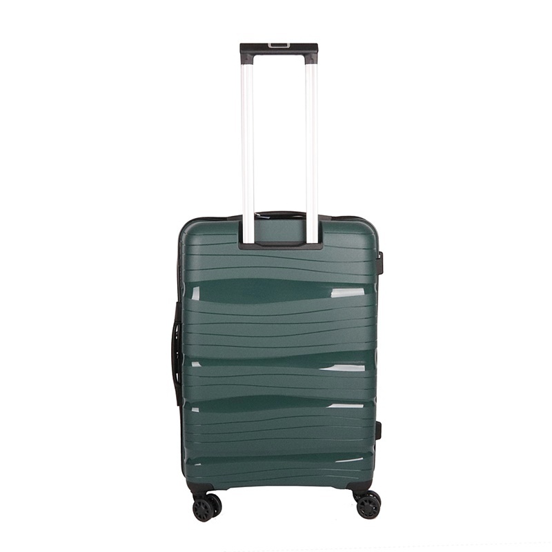 Plastový (polypropylen) středně velký kufr VIAGIO, obsah 60 l tmavězelený