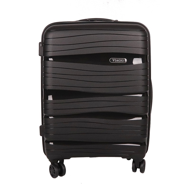 Malý plastový (polypropylen) kufr VIAGIO, obsah 35 l černý