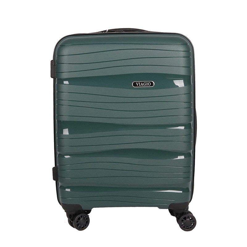 Malý plastový (polypropylen) kufr VIAGIO, obsah 35 l tmavězelený