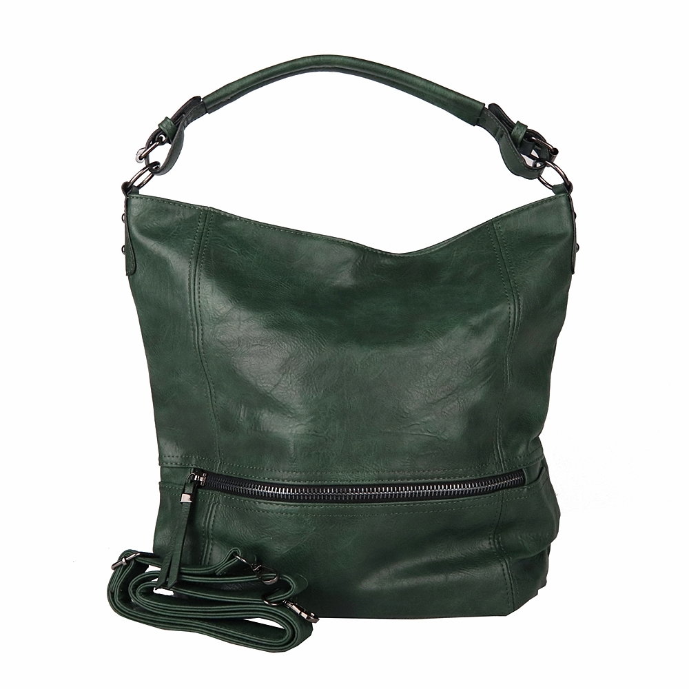 Velká kabelka crossbody ROMINA & CO D177 tmavězelená