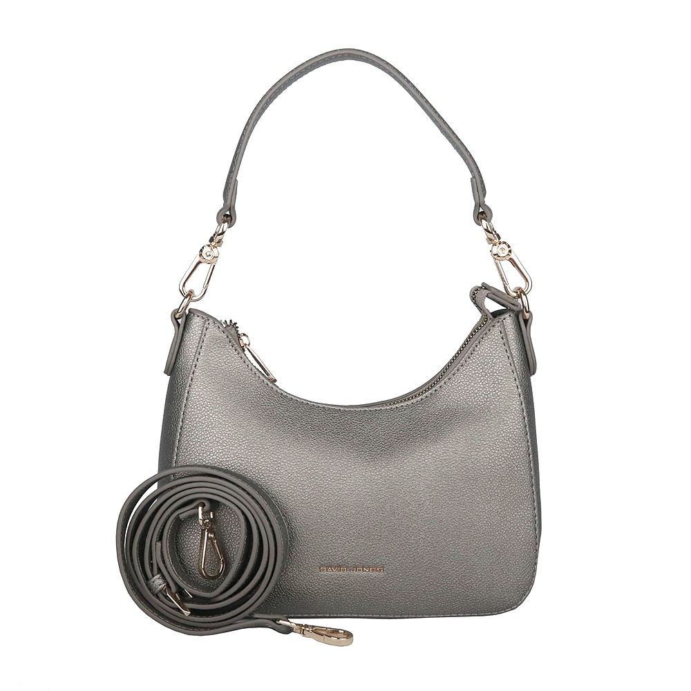 Malá kabelka na rameno i crossbody kabelka David Jones CM7147 stříbrná