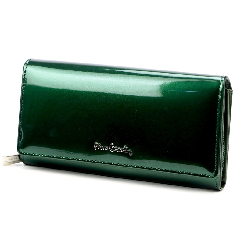Dámská kožená peněženka Pierre Cardin SHINY 106 zelená