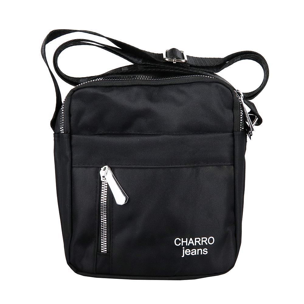 Malá dvouddílová crossbody taška Charro no. 166 černá