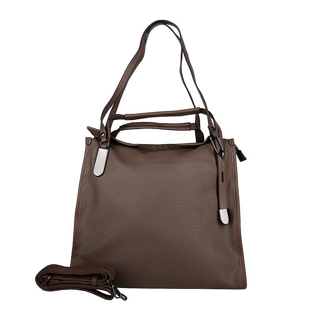 Víceúčelová velká tmavěhnědá kabelka do ruky/na rameno/podél těla Maria C. 922 na A4