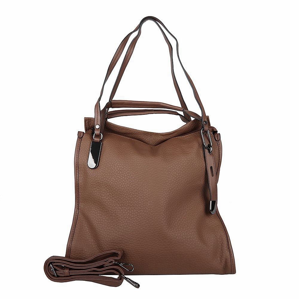 Víceúčelová velká hnědá kabelka do ruky/na rameno/podél těla Maria C. 922 na A4