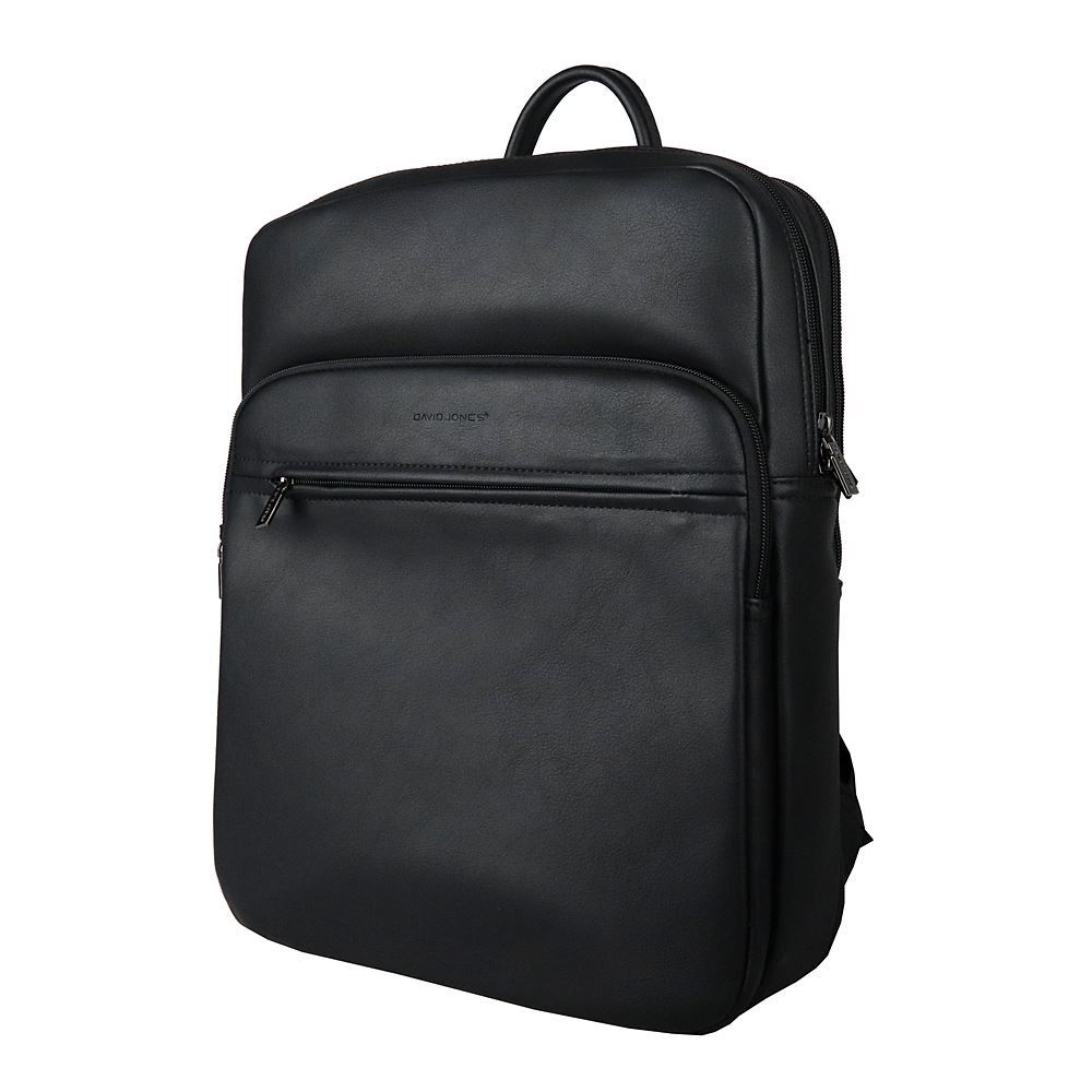 Pánský dvouoddílový business batoh David Jones no. 408, obsah cca. 8 l, černý