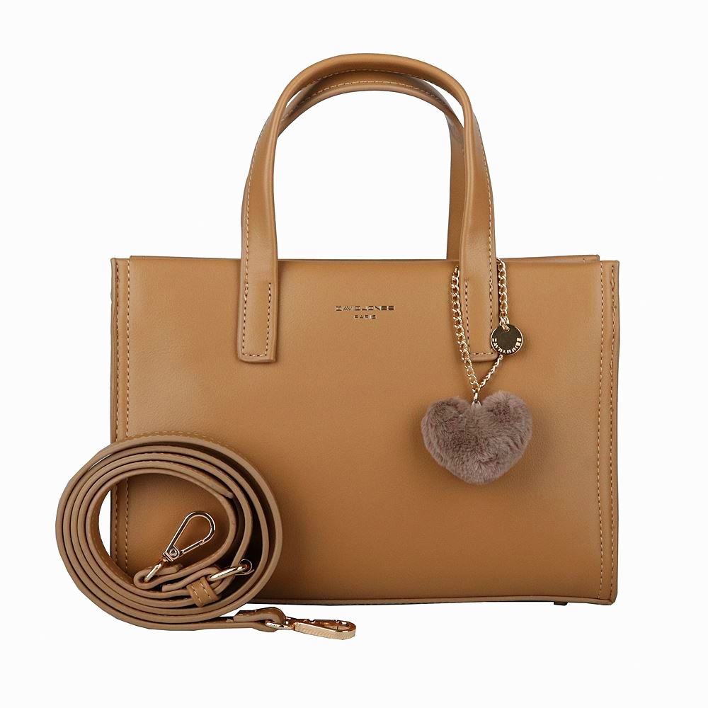 Malá/Střední kabelka do ruky David Jones CM7223 hnědá