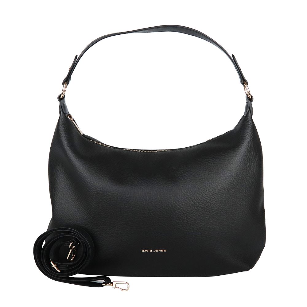 Středně vělká kabelka na rameno i crossbody David Jones CM6909B černá