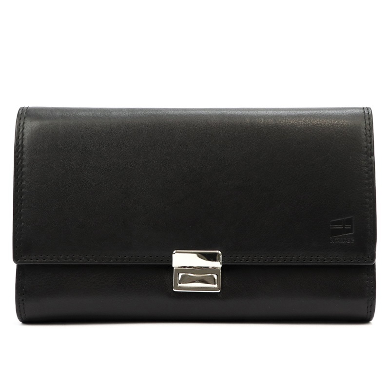 Kožená číšnická kasírka Nordee 0702 na patent černá