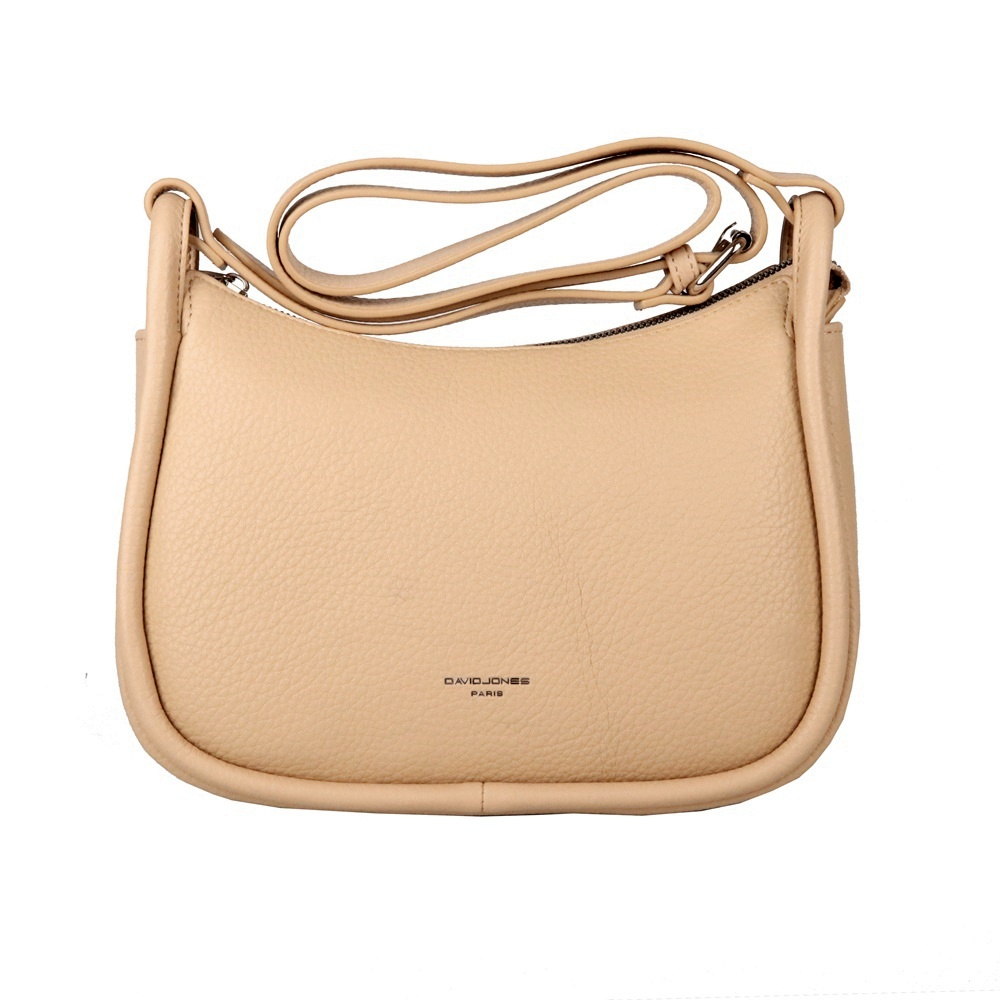 Středně velká crossbody kabelka David Jones 7164 světle broskvová