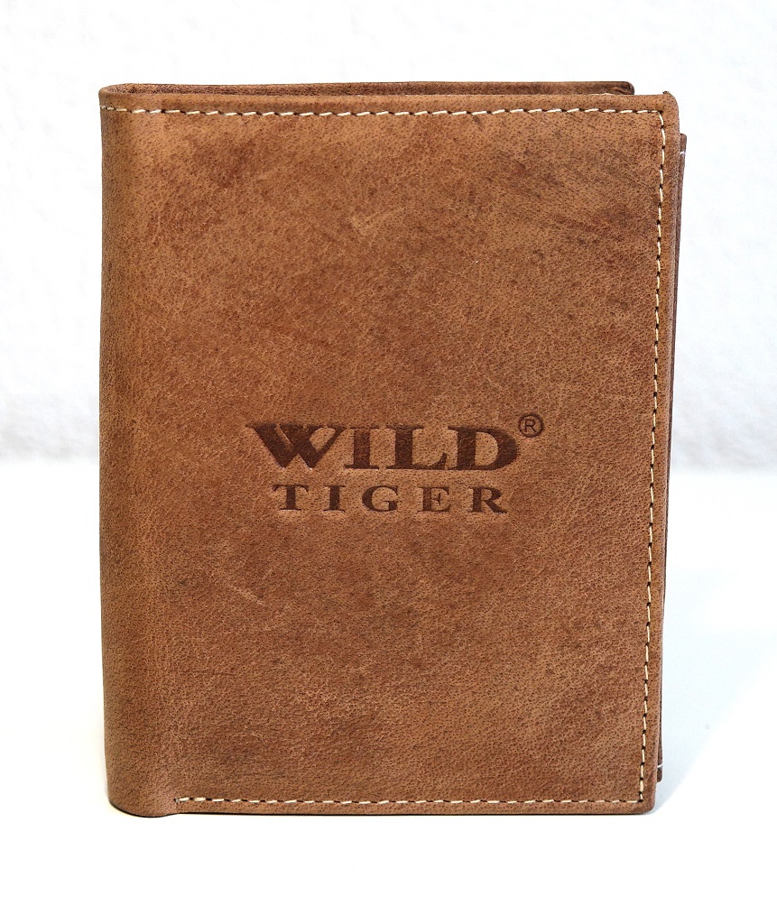 Kožená pánská peněženka Wild Tiger světlehnědá