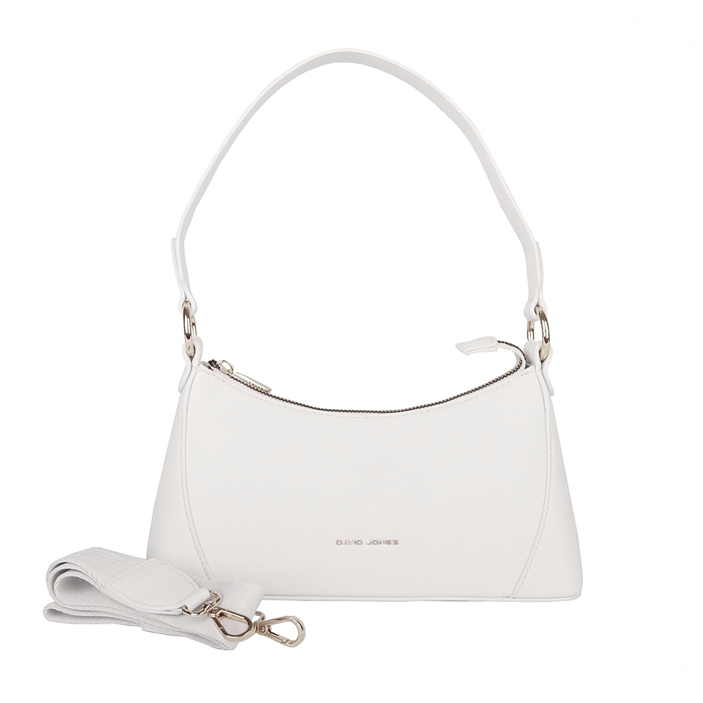 Malá kabelka na rameno kabelka David Jones CM7321 kokosově bílá
