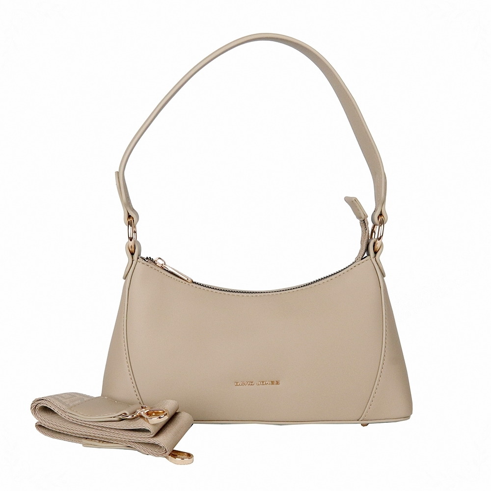 Malá kabelka na rameno kabelka David Jones CM7321 hnědo-šedá