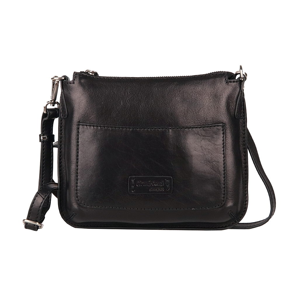 Malá luxusní  kožená crossbody kabelka Gianni Conti no. 554 černá