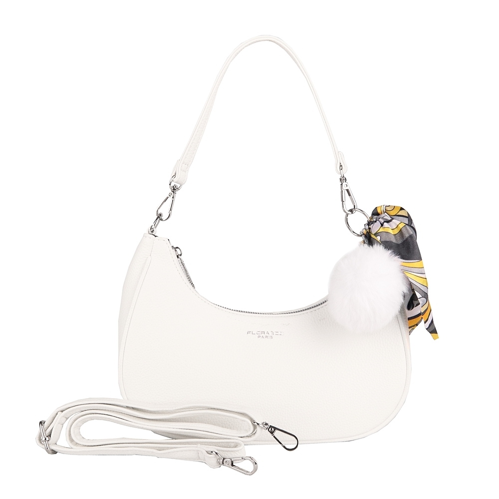 Malá kabelka na rameno i crossbody kabelka Flora 6994 bílá