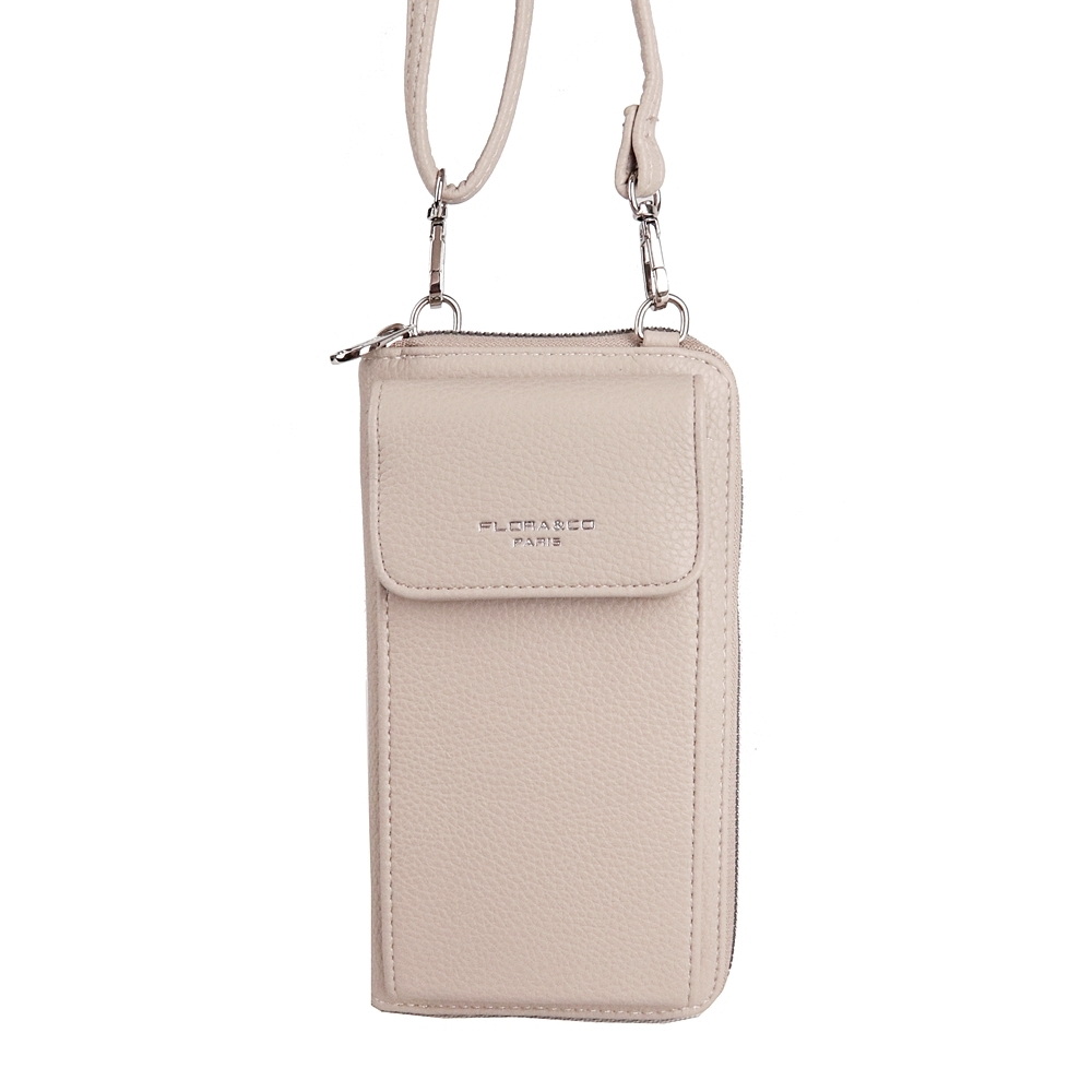 Malá crossbody kabelka (pouzdro na mobil a peněženka) Flora 60 béžová