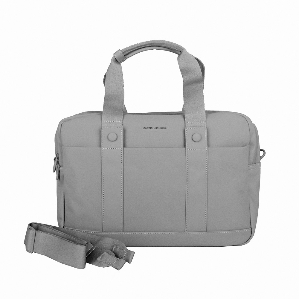 Dvouoddílová taška do ruky David Jones CM7720 na notebook šedá