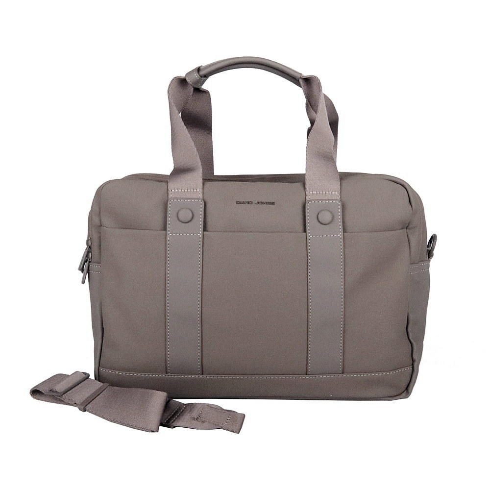 Dvouoddílová taška do ruky David Jones CM7720 na notebook hnědo-šedá