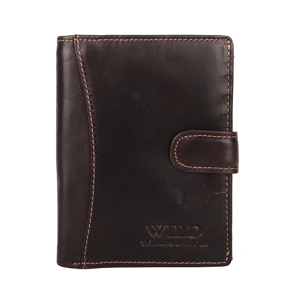 Kožená peněženka Wild Things Only 5502 tmavěhnědá
