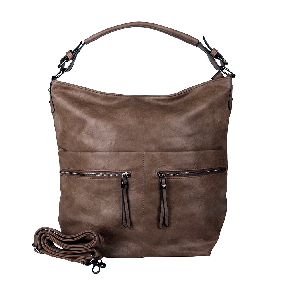 Velká kabelka na rameno a crossbody ROMINA & CO D177-1 NEW hnědá