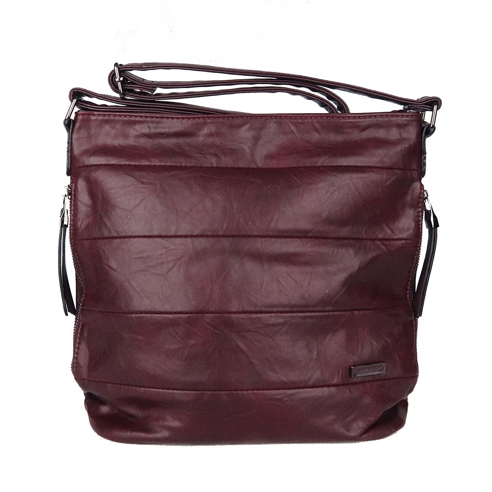 Středně velká crossbody kabelka ROMINA & CO D600 tmavěčervená