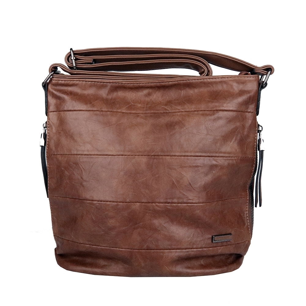 Středně velká crossbody kabelka ROMINA & CO D600 světlehnědá