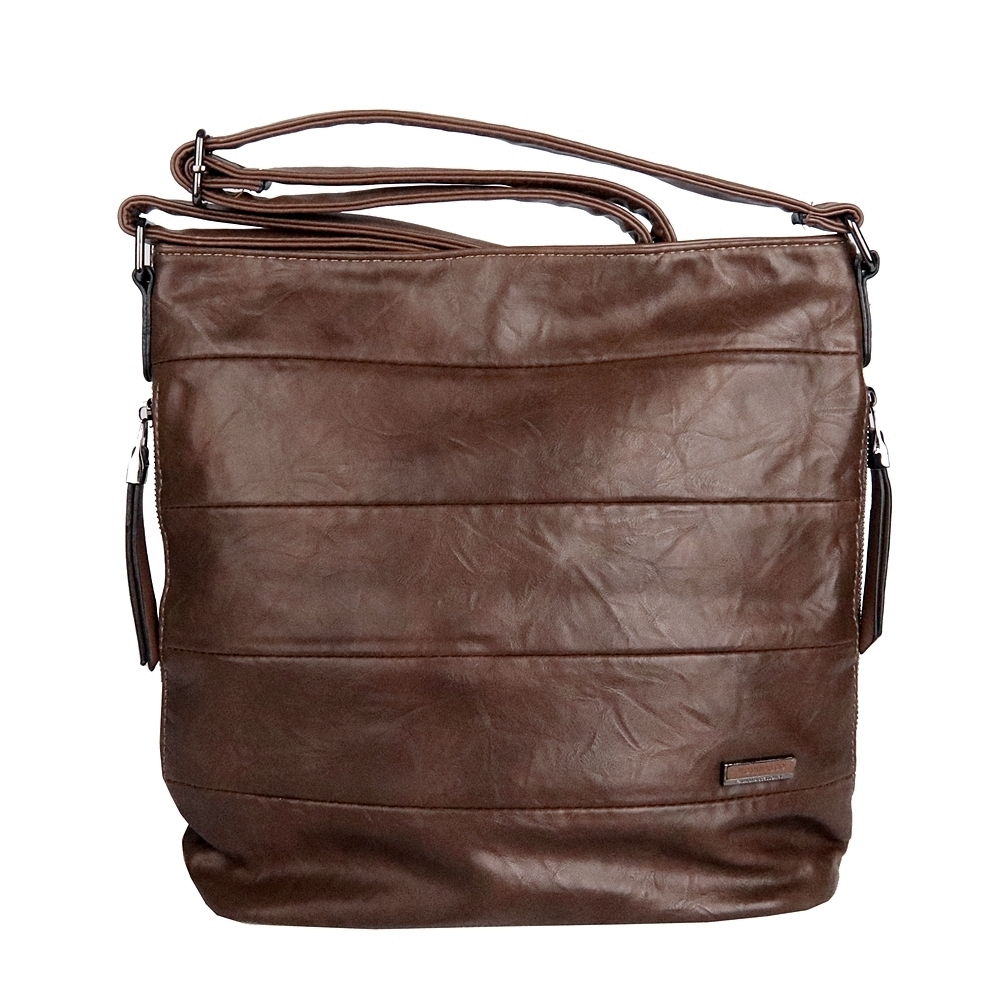 Středně velká crossbody kabelka ROMINA & CO D600 hnědá - zemní