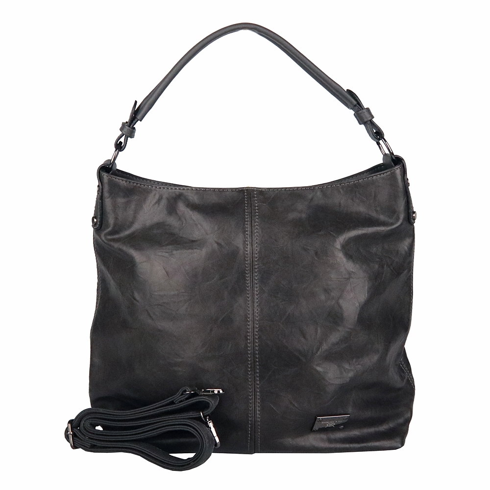 Velká kabelka na rameno i crossbody ROMINA D572/25 NEW tmavěšedá