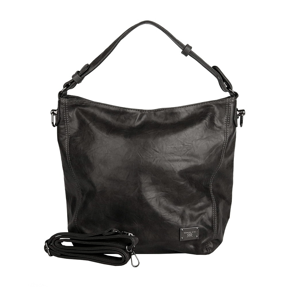 Velká kabelka na rameno i crossbody ROMINA D569/25 tmavěšedá